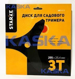 Диск STARKE 8021 255mm*25.4*40T ВИГНУТИЙ(ТАРІЛКА) для садового тримера (бензокоси) з твердосплавними напайками НФ-00002163 фото