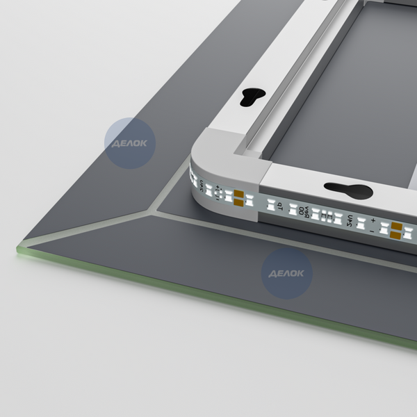 Дзеркало Mixxus Premium CUBIC MR14-80x60-Reverse з Led Touch, Anti-fog, димером, регулятором яскравості (MP6648) MP6648 фото