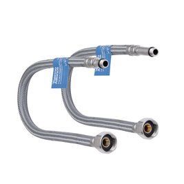 Шланг для підключення змішувача Thermo Alliance Standart (пара) 60 см NYLON M10x1/2"В TAS386W60 SD00052999 фото