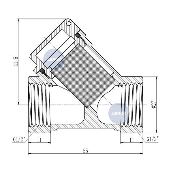 Фільтр SD Forte 1/2" для газа SF125G15 SD00021153 фото