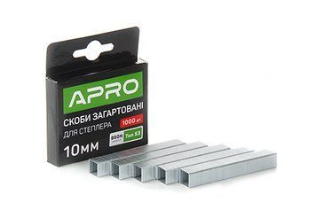 Скоби загартовані 10х11.3х0.7мм 1000 шт. APRO 680147 фото
