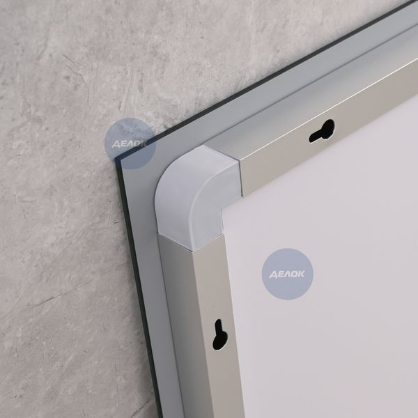 Дзеркало Mixxus WARM MR02-90x70-CASE з Led Touch, Anti-fog, димером, регулятором яскравості, годинником (MI6674) MI6674 фото