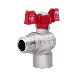 Кран кульовий Thermo Alliance Forte 1/2" ВЗ для води угловой (метелик) SF267W15 SD00025316 фото