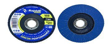 Коло пелюстково-торцеве RapidE R3754 125mm P40 T29(конус) 72 пелюстків, цирконій синій НФ-00004215 фото