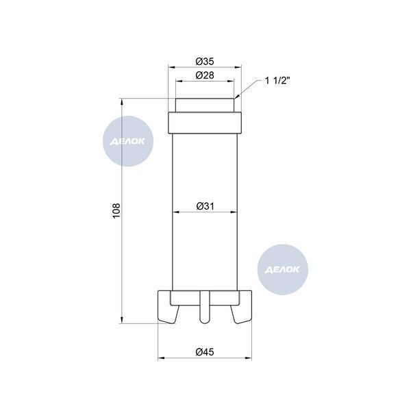 Фільтруючий картридж Icma для фільтрів 1"х1" 1/4 №752 SD00010283 фото