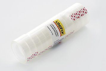 Лента клейкая канцелярская 20 SKK-210241-20 (12шт) UNIFIX SKK-210241 фото