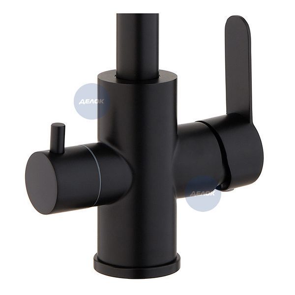 Змішувач для кухні Mixxus DAX-021-G Black (нерж. сталь) з вих.для пит.води (MI6078) MI6078 фото
