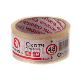 Скотч прозорий, 50 м &times; 48 мм, 44 мкм KT-0902 фото