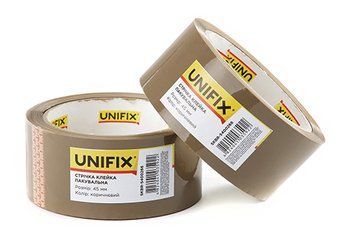 Стрічка клейка пакувальна коричнева 45мм 200 SKBR-5400266 UNIFIX SKBR-5400266 фото