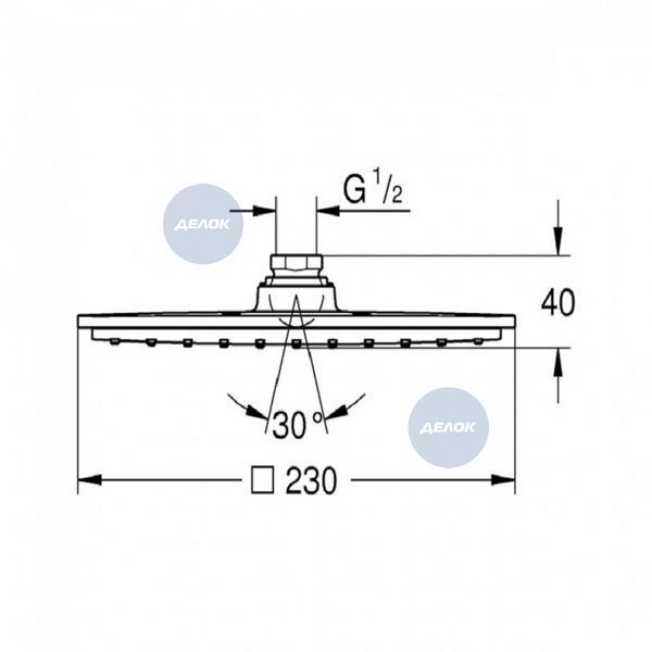 Верхній душ d 230 мм Grohe Rainshower Allure 230 (27479000) 27479000 фото