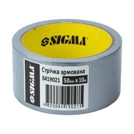 Стрічка армована (сіра) 50 мм&times;10м SIGMA (8419021) 8419021 фото