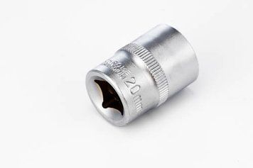 Насадка шестигранна CrV 1/2 20мм СИЛА 252520 фото