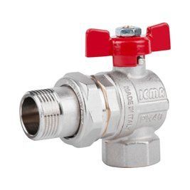 Кран кульовий Icma FAR. ROSSA 3/4" кутовий №361 SD00042358 фото