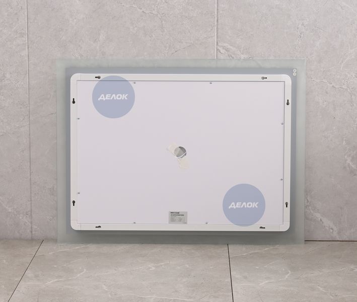 Дзеркало Mixxus FLAT MR04-80x60 з Led Touch, Anti-fog, димером, регулятором яскравості, годинником (MI6928) MI6928 фото