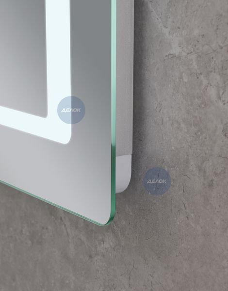 Дзеркало Mixxus STYLE MR03-90x70 з Led Touch, Anti-fog, димером, регулятором яскравості, годинником (MI6007) MI6007 фото