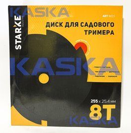 Диск STARKE 8025 255mm*25.4*8T ЧОРНИЙ для садового тримера (бензокоси) без твердосплавих напайок НФ-00002173 фото