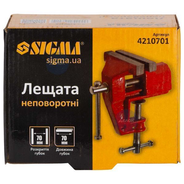 Лещата неповоротні 70 мм для дрібних робіт SIGMA (4210701) 4210701 фото
