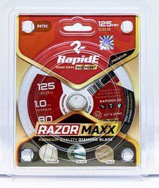 Алмазний диск RapidE RAZORMAXX (ультратонкий) 125mm R9792 для різу та шліфування (вакуумне спікання) НФ-00002782 фото