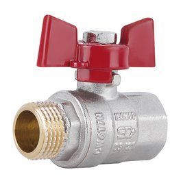 Кран кульовий Thermo Alliance Standart 1/2" ВЗ для води (метелик) SD607NW15PN40 SD00021332 фото