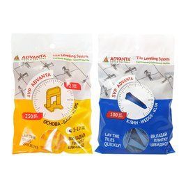 Комплект СВП ADVANTA 2 мм 250 основ/100 клинів (1084220) 1084220 фото
