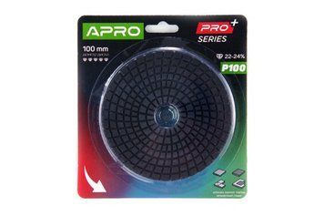 Круг алмазный шлифовальный на липучке 125мм Р1500 APRO PRO 812206 фото