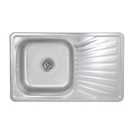 Кухонна мийка Brinex 7848 0,8 мм Micro Decor (BRIN7848MDEC08) SD00054098 фото