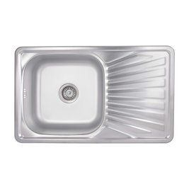 Кухонна мийка Brinex 7848 0,8 мм Satin (BRIN7848SAT08) SD00054099 фото
