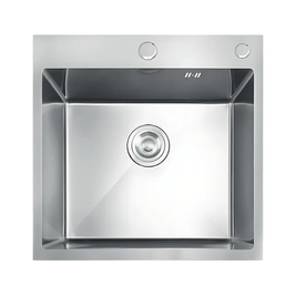 Мийка з нержавіючої сталі MIXXUS MH5050 DECOR NANO-SILVER (3.0/0.8) колір нержавійка (MI7040) MI7040 фото