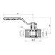 Кран кульовий Thermo Alliance Standart 1/2" ВР для газу (важіль) SD600NG15PN40 SD00022011 фото 2