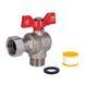 Кран кульовий з накидною гайкою Thermo Alliance Forte 3/4" ВЗ для води кутовий SF224W20 SD00017978 фото 5