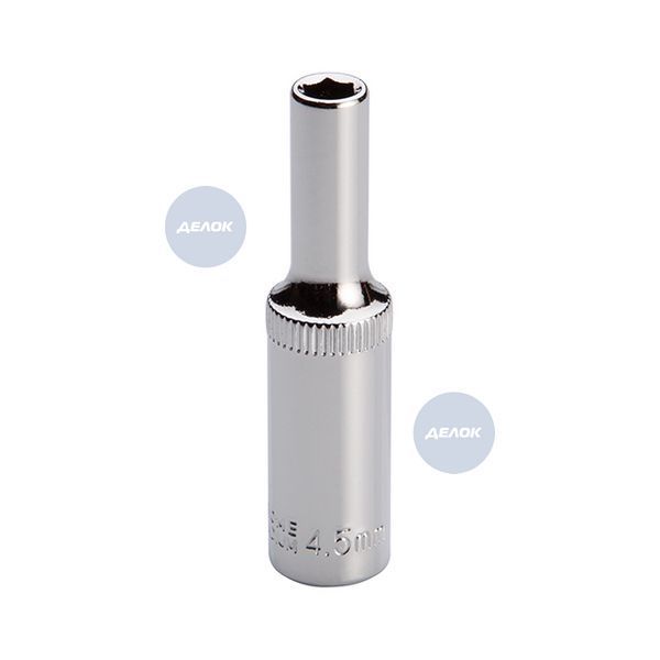 Головка шестигранна подовжена 1/4", 4,5&times;50 мм, Cr-V, STORM ET-0453 фото