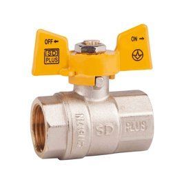 Кран кульовий Thermo Alliance Standart 1/2" ВР для газу (метелик) SD602NG15PN40 SD00021341 фото