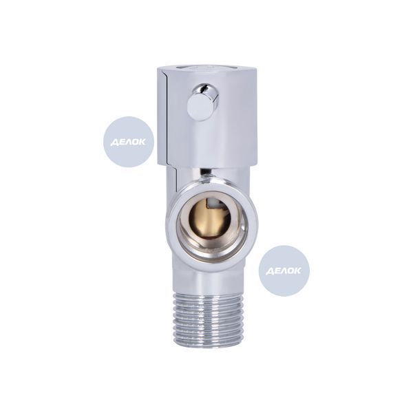 Кран кутовий Thermo Alliance Standart (ручка паличка) з керам.буксою 1/2"Н х 3/4"Н SF343W1520 SD00053530 фото