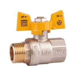 Кран кульовий Thermo Alliance Standart 3/4" ВЗ для газу (метелик) SD607NG20PN40 SD00021348 фото