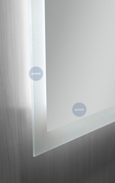 Дзеркало Mixxus FLAT MR04-100x80 з Led Touch, Anti-fog, димером, регулятором яскравості, годинником (MI6927) MI6927 фото