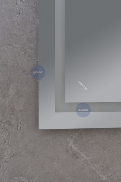 Дзеркало Mixxus WARM MR02-80x80 з Led Touch, Anti-fog, димером, регулятором яскравості, годинником (MI6934) MI6934 фото