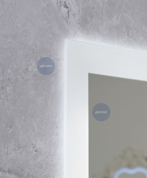 Дзеркало Mixxus FLAT MR04-100x80 з Led Touch, Anti-fog, димером, регулятором яскравості, годинником (MI6927) MI6927 фото