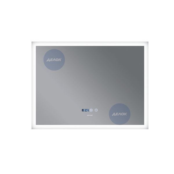 Дзеркало Mixxus FLAT MR04-100x80 з Led Touch, Anti-fog, димером, регулятором яскравості, годинником (MI6927) MI6927 фото