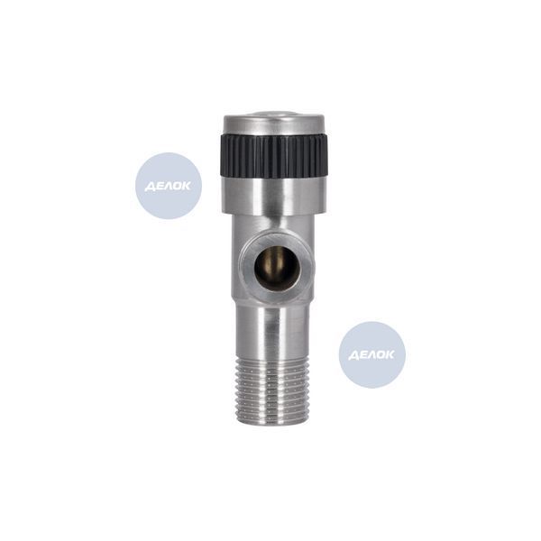 Кран кутовий Thermo Alliance Standart 1/2"ЗЗ нерж., з керам. буксою TAS345W1515SS SD00053548 фото