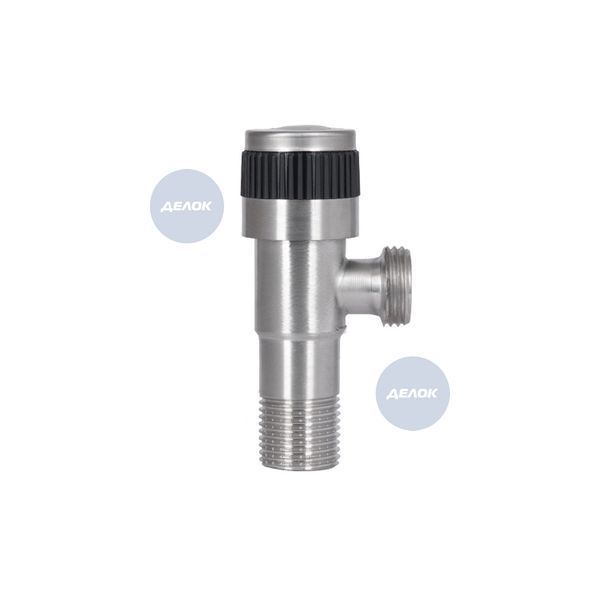 Кран кутовий Thermo Alliance Standart 1/2"ЗЗ нерж., з керам. буксою TAS345W1515SS SD00053548 фото