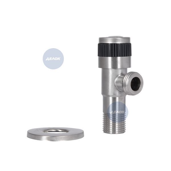 Кран кутовий Thermo Alliance Standart 1/2"ЗЗ нерж., з керам. буксою TAS345W1515SS SD00053548 фото