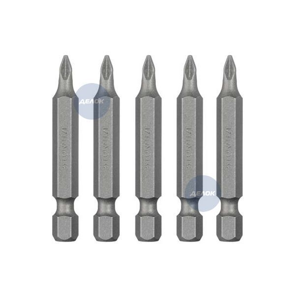 Комплект&nbsp;насадок викруткових PZ1 1/4" * 50 мм, ACR, S2, уп. 5 од., STORM INTERTOOL VT-0203 VT-0203 фото