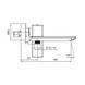Змішувач для ванни з коротким виливом Koer KB-41010-05 (Колір чорний) (KR3485) KR3485 фото 2