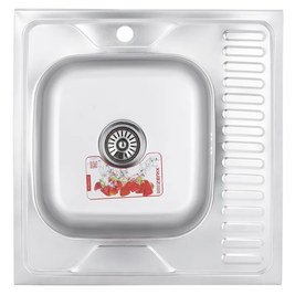 Мийка кухонна Zerix Z6060L-06-160MD (micro decor) (ZS0585) ZS0585 фото