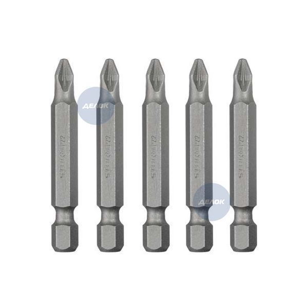 Комплект викруткових насадок, PZ2, 1/4"&times;50 мм, ACR, S2, 5 од., STORM VT-0204 фото
