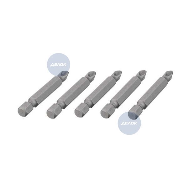 Комплект викруткових насадок, PZ2, 1/4"&times;50 мм, ACR, S2, 5 од., STORM VT-0204 фото