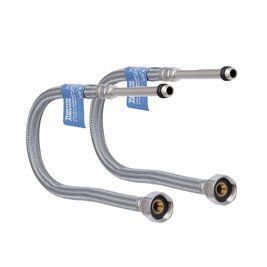 Шланг для підключення змішувача Thermo Alliance Standart (пара) 100 см NYLON M10x1/2"В довга ігла TAS386W100L SD00053004 фото