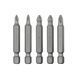 Набір викруткових насадок, PH1, PH2, PZ1, PZ2, 1/4"&times;50 мм, ACR, S2, 5 од., STORM VT-0205 фото 3