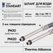 Шланг для підключення змішувача Thermo Alliance Standart (пара) 40 см NYLON M10x1/2"В довга ігла TAS386W40L SD00052996 фото 4
